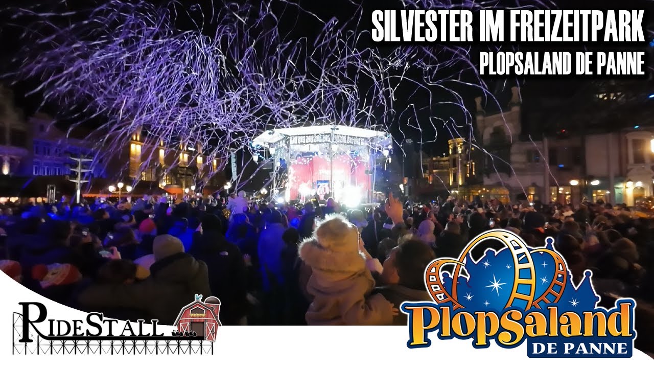 Silvester im Freizeitpark - wir feiern im Plopsaland de Panne ins neue Jahr 2024 | VLog