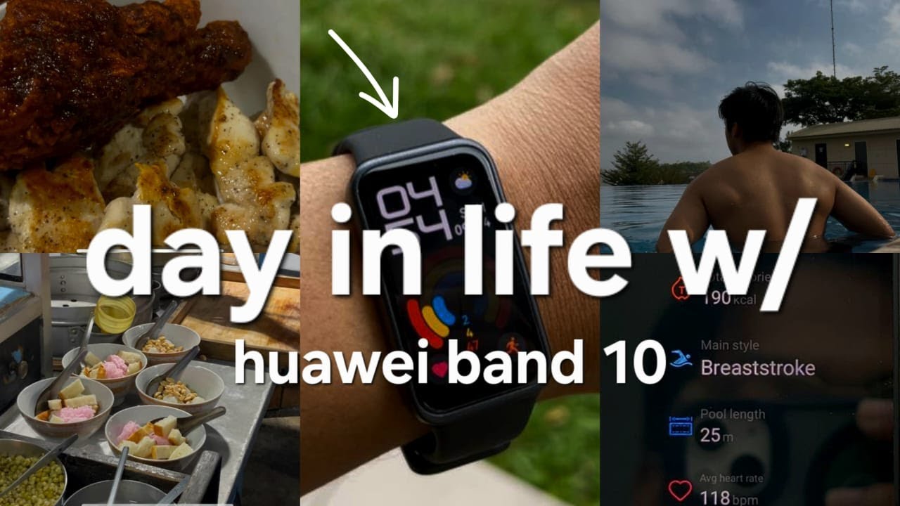 day in life with smart band under 500k idr ✨ workout & swimming test | huawei band 10