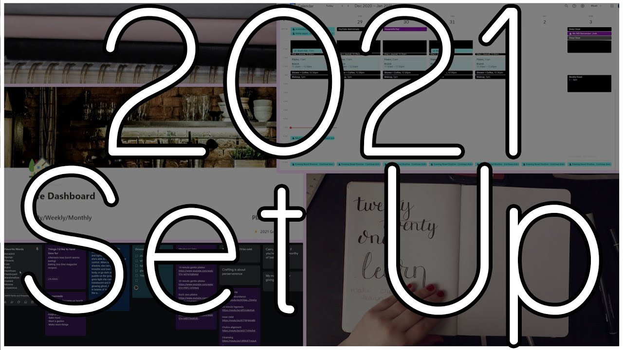 2021 Systems: Bullet Journal Set Up, Notion, Google Keep, and Google Calendar