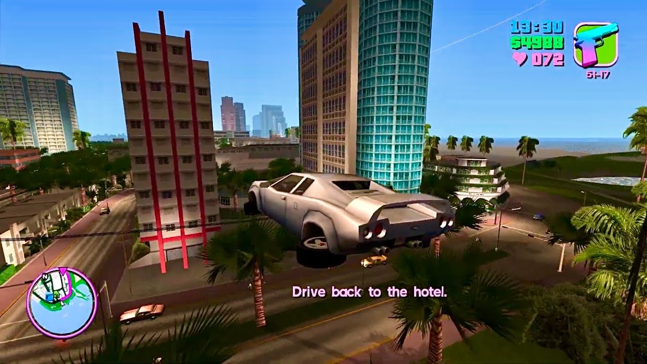 GTA Vice City (VCre) - Flying Cars Test Game Start