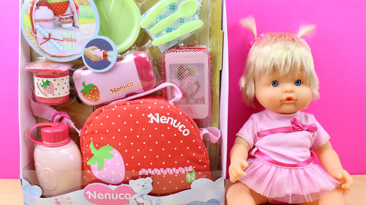 Nenuco - Bolso de picnic | Juguetes de Bebe Nenuco en español | Nenuco Baby Doll picnic bag