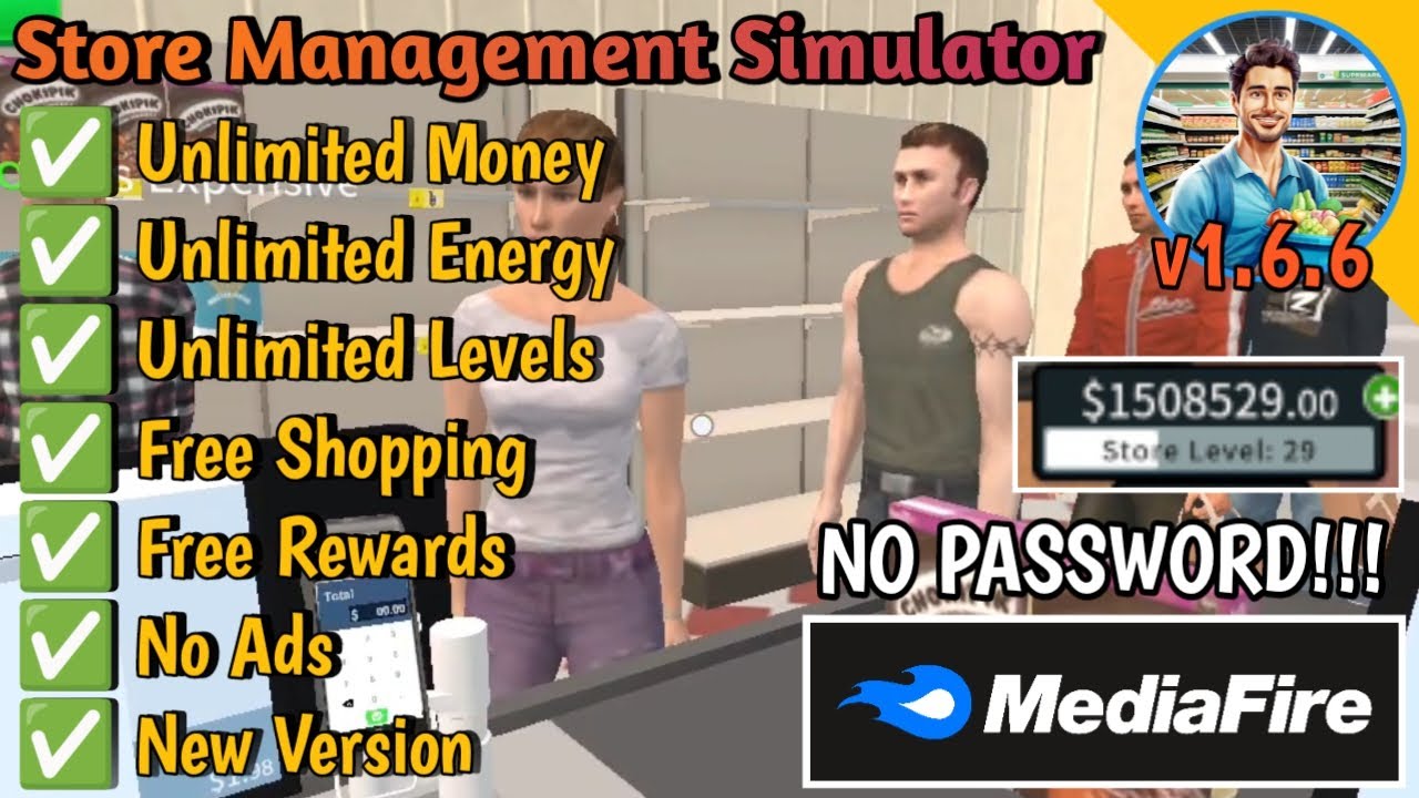 Store Management Simulator Mod Apk Versi 1.6.6 - Unlimited Money & Free Shopping - Terbaru 2024