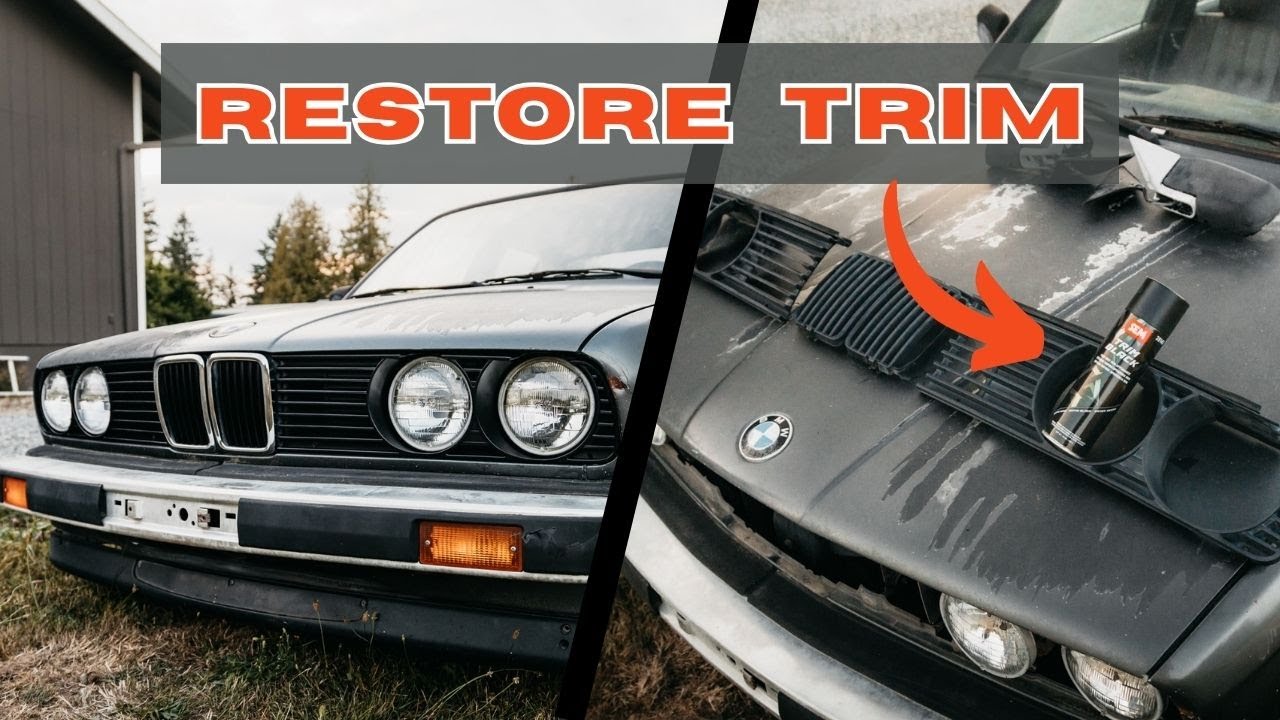 E30 Ep. 2 | How to Restore Black Plastic Trim On Car