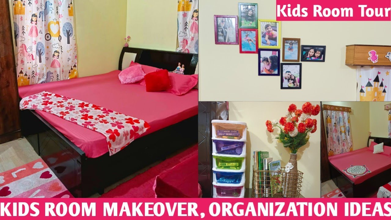 My Daughter's Always wanted this😍Kids Room Makeover,Organization ideas in low budget#kids room tour