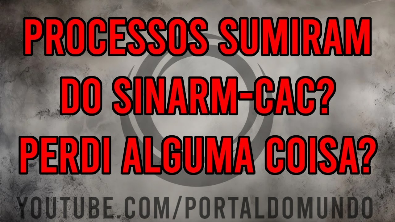 MEUS PROCESSOS SUMIRAM DO SINARM-CAC, PERDI MEUS PROTOCOLOS? N&Atilde;O! ENTENDA O QUE ACONTECE