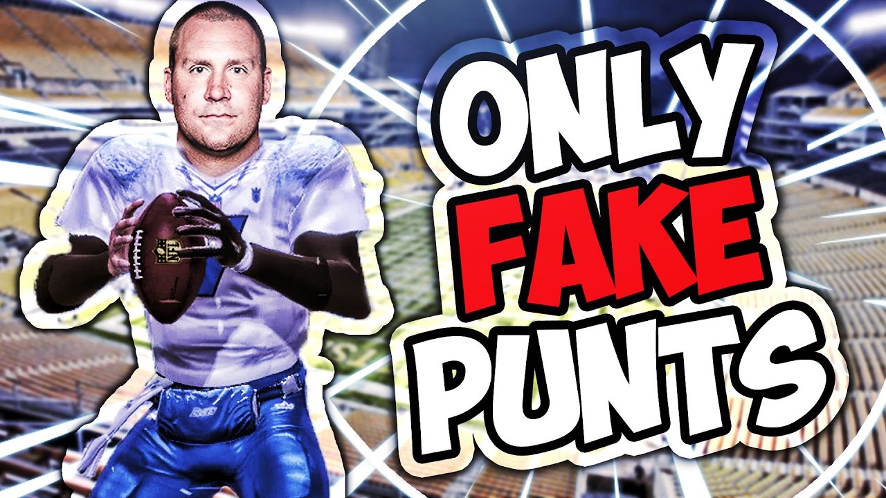 CAN I WIN A GAME ONLY DOING FAKE PUNTS? MADDEN 17 CHALLENGE