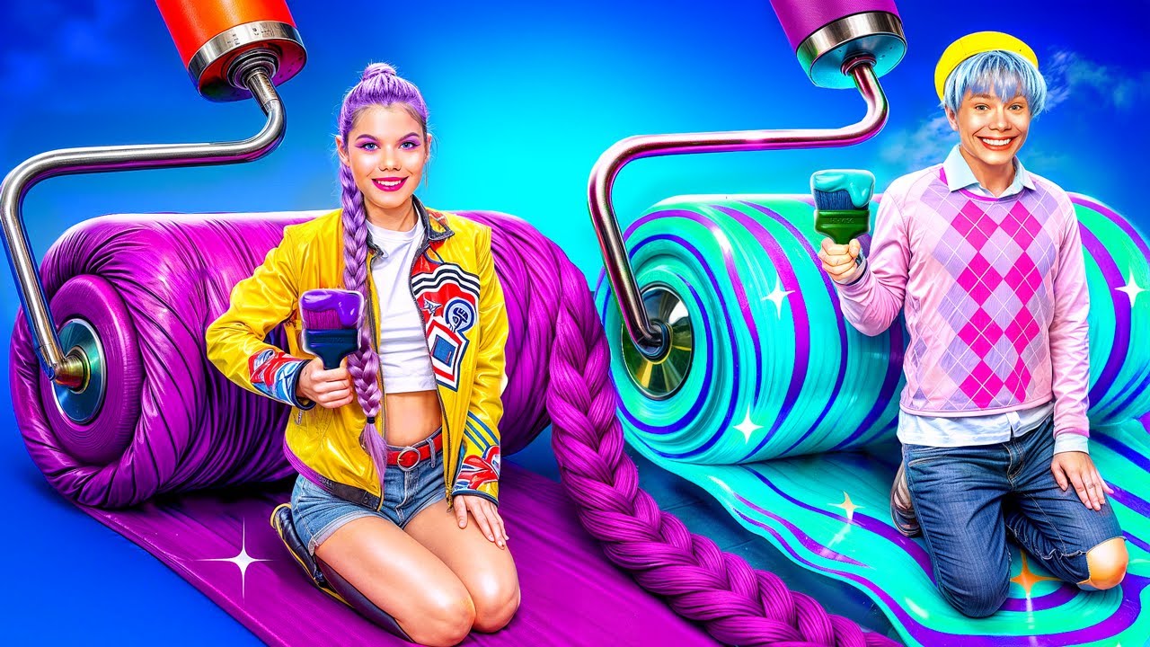 Rumi vs Baby Saja | On construit une petite maison K-Pop Demon Hunters dans la Vraie Vie!