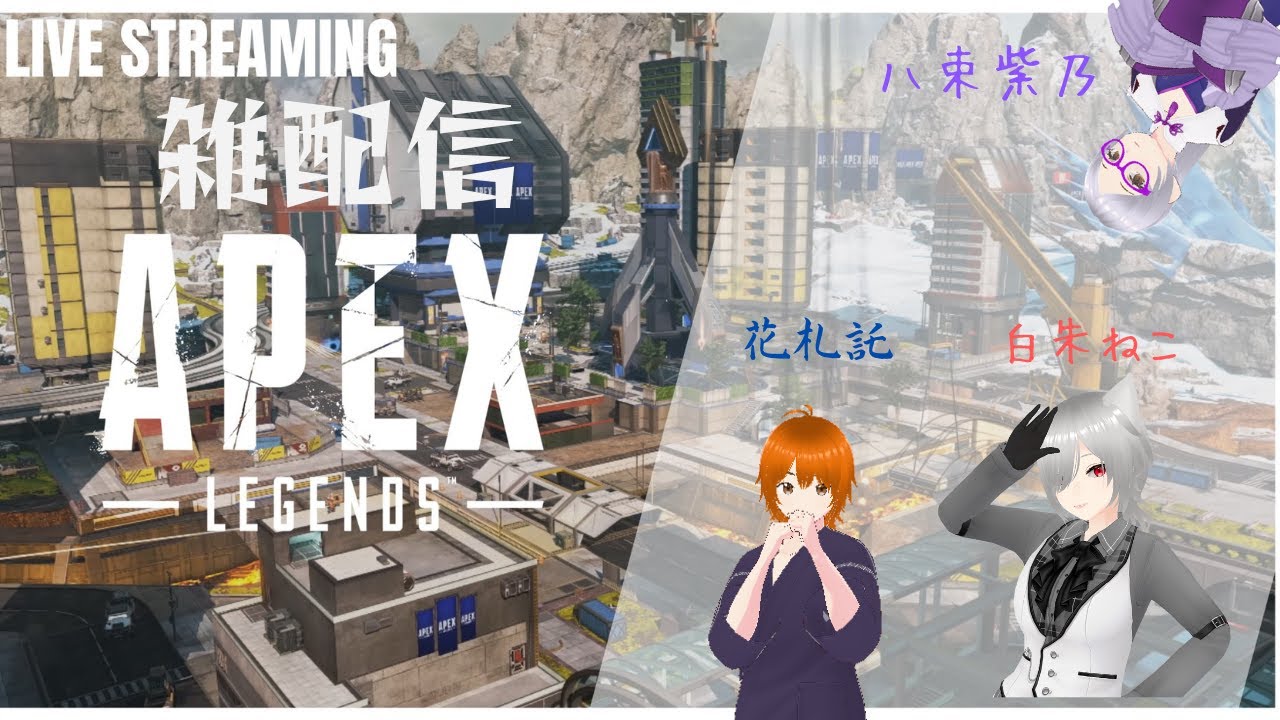 初心者APEX配信withリア友
