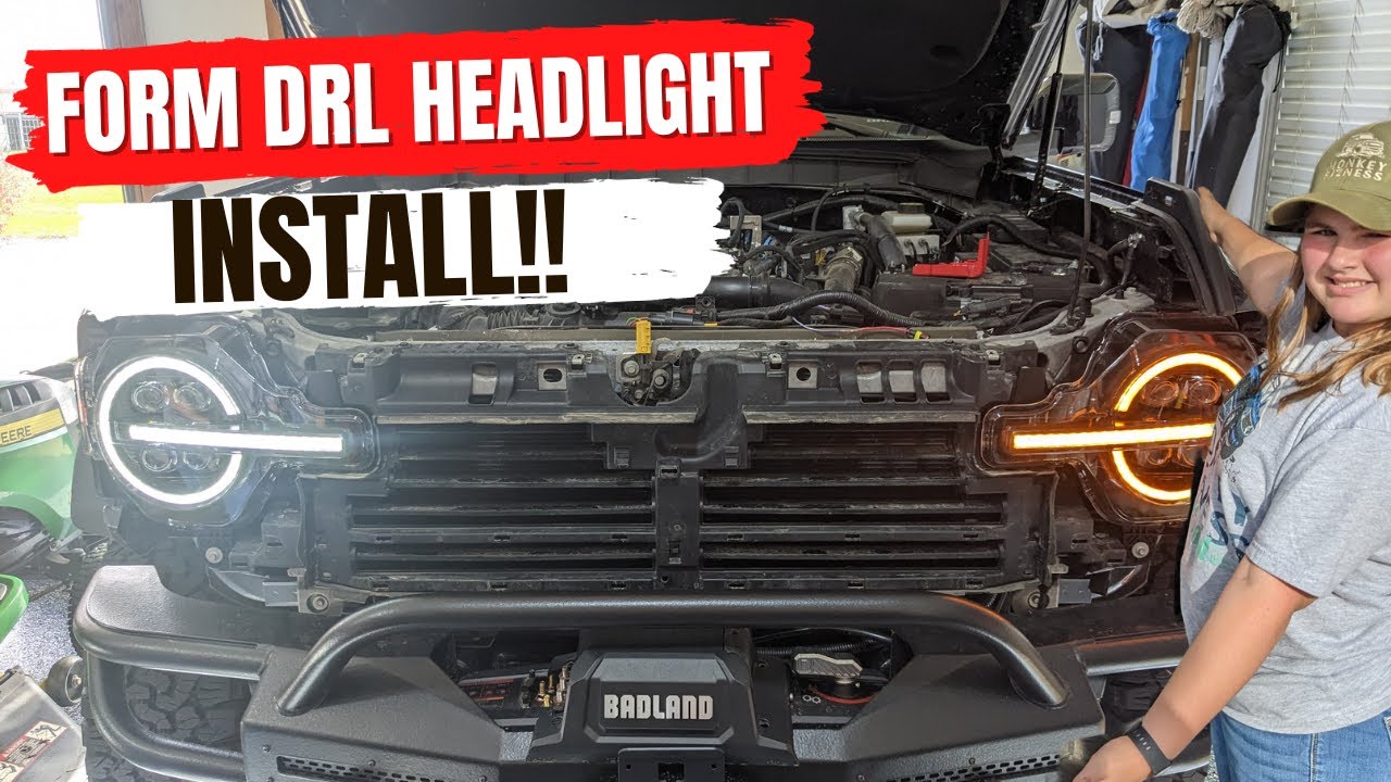 FORM Dual DRL Headlight Install for Your 2021- 2023 Ford Bronco #formlighting #formpartner