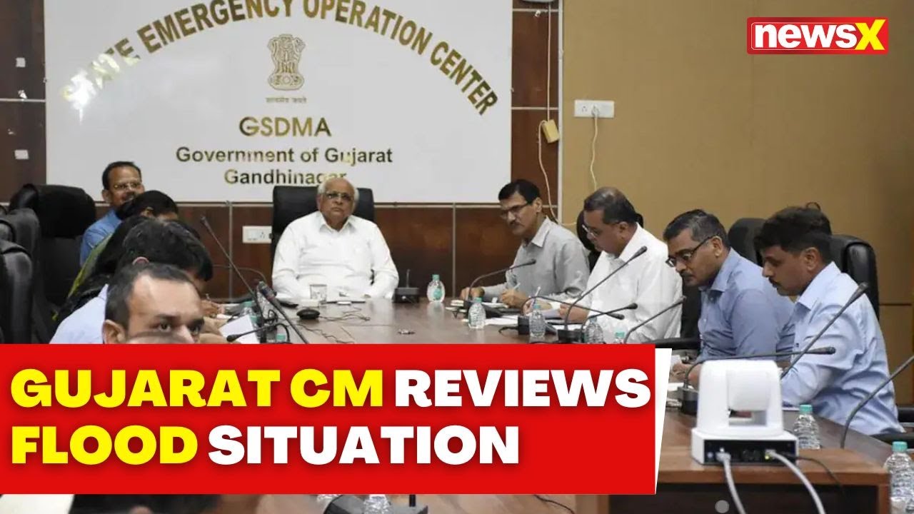 Gujarat CM Bhupendra Patel Reviews Flood Situation Amid Heavy Rain Forecast | NewsX