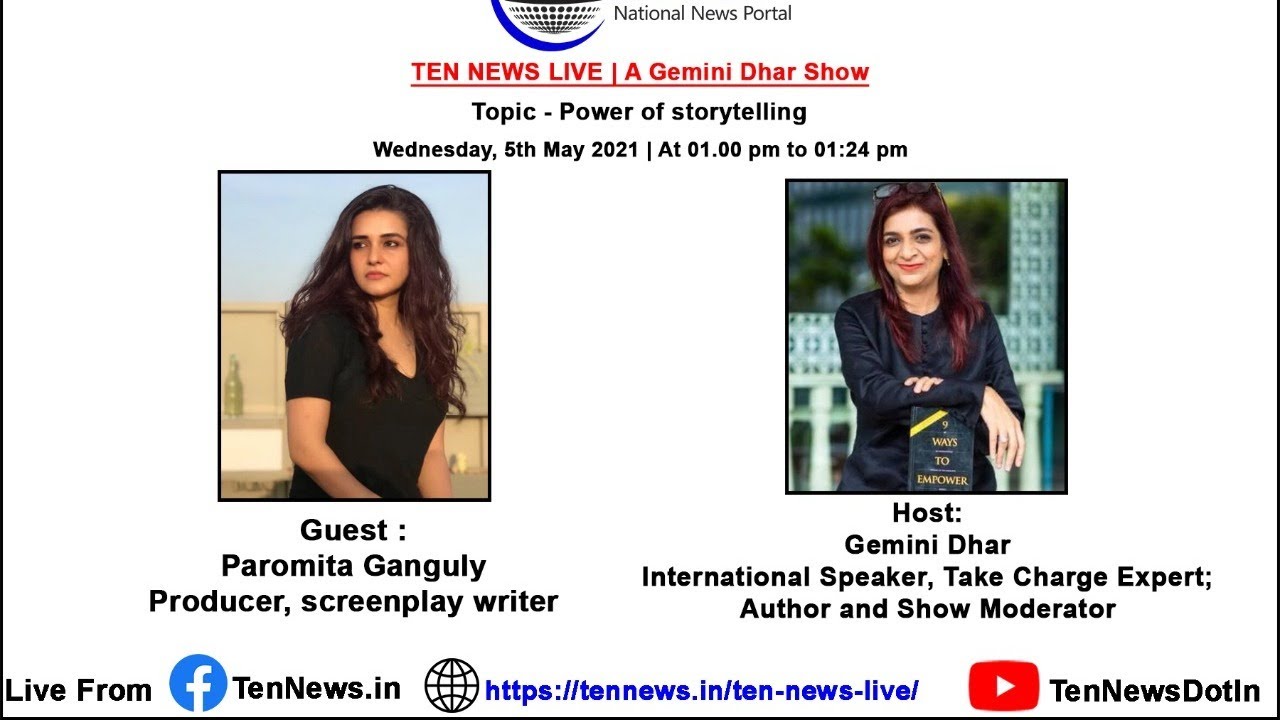 TEN NEWS LIVE | A Gemini Dhar Show | Power of storytelling