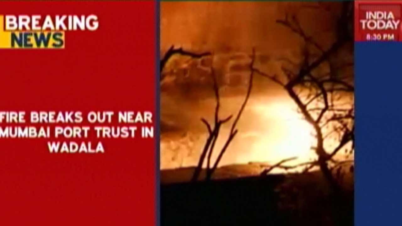 Fire Breaks Out Near Mumbai Port Trust In Wadala