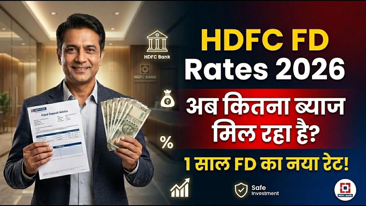 HDFC Bank Fixed Deposit Interest Rates 2026 (New Update) / HDFC fd interest rates May June 2026