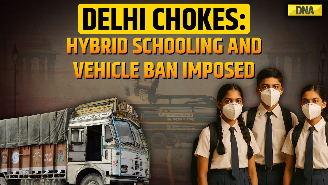 Delhi News: Delhi Enforces Hybrid Schooling & Vehicle Ban As Pollution Worsens | Delhi Pollution
