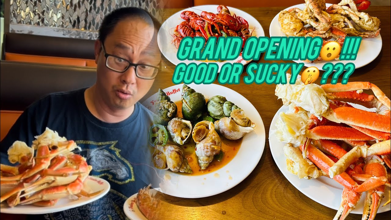 GRAND OPENING ALL YOU CAN EAT CRAB SEAFOOD & SUSHI BUFFET @ FUSION BUFFET IN CONCORD CA!