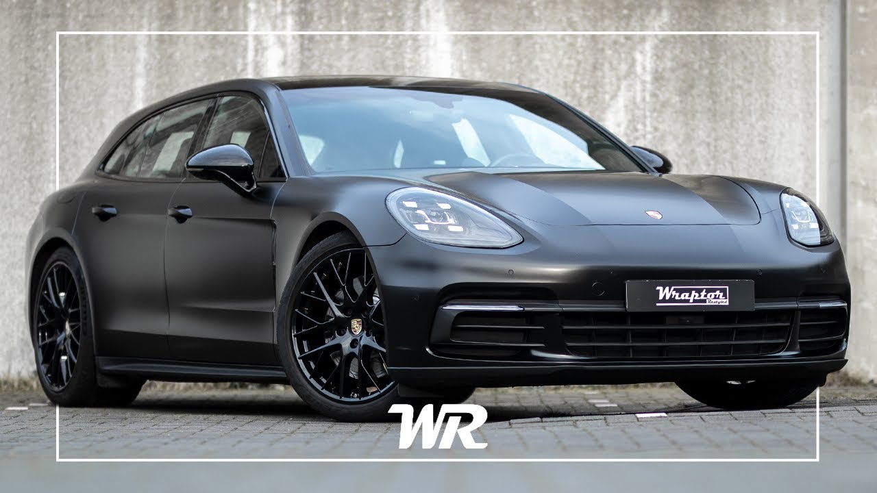 Wraptor - Porsche Panamera 4 Satin Black Wrap