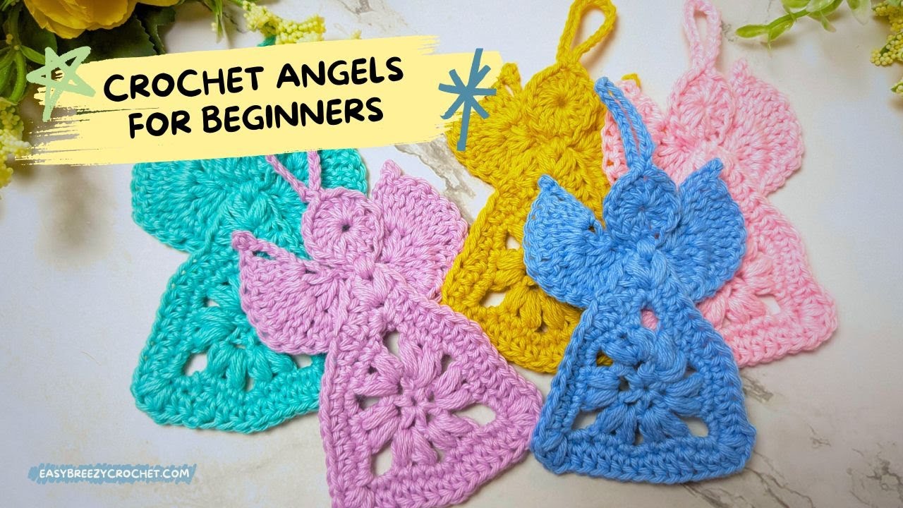 Crochet Angel For Beginners | Small Crochet Christmas Decorations | Step By Step Crochet