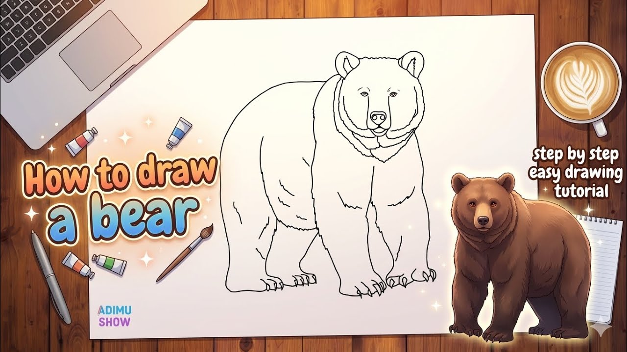 How To Draw A Bear 🐻
