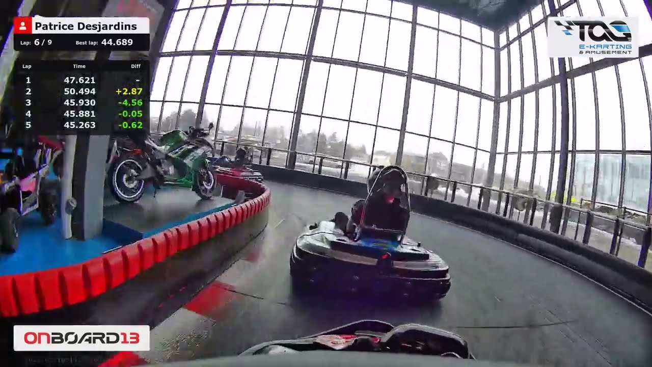 OnBoard13 - Best lap on TAG E-Karting & Amusement in Montreal, Canada