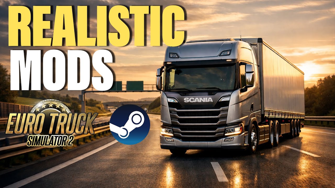 12 самых реалистичных модов, которые вам понадобятся в ETS2 1.58 | Моды, совместимые со Steam Wor...