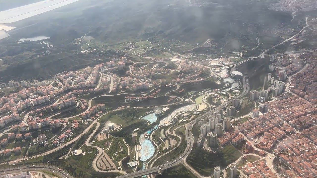 Approach to Ankara and Landing at Esenboğa Airport