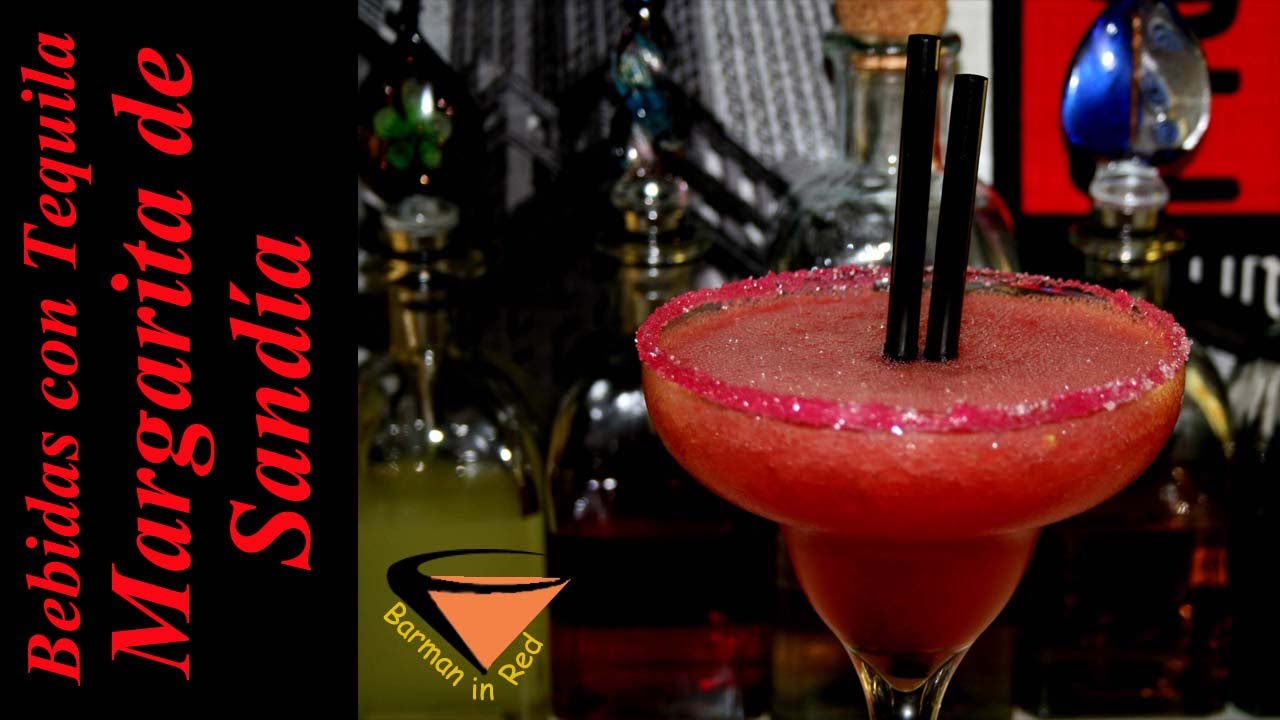 COMO HACER EL COCTEL MARGARITA - (WATERMELON-SANDIA)