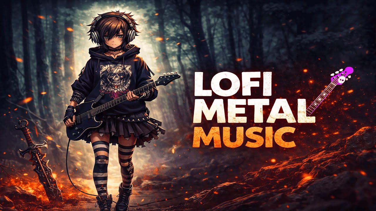 LoFi Metal Music - Metalcore Rock Songs & Guitar Beats to study, sleep, chill, work, relax