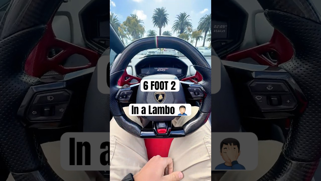 TALL GUYS CAN'T FIT IN A LAMBORGHINI HURACAN EVO SPYDER