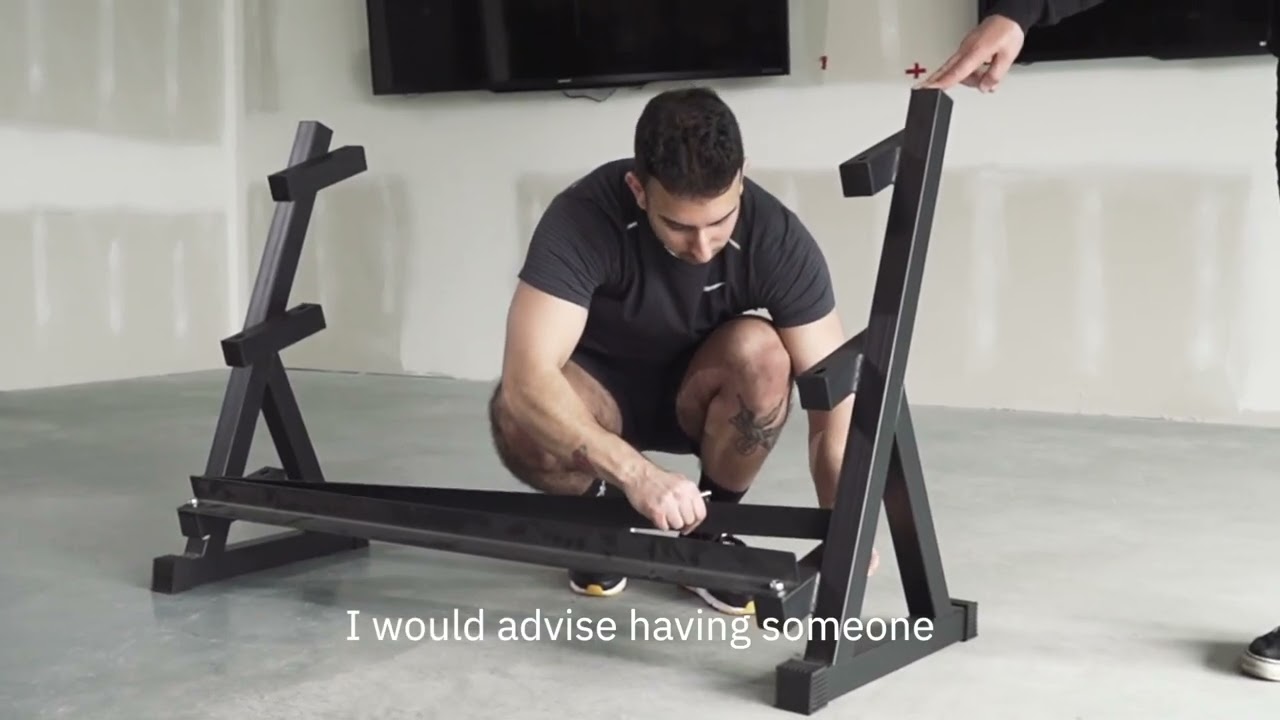 Assembly Instructions: Rubber Hex Dumbbell Set + Weight Rack | 5-50lbs