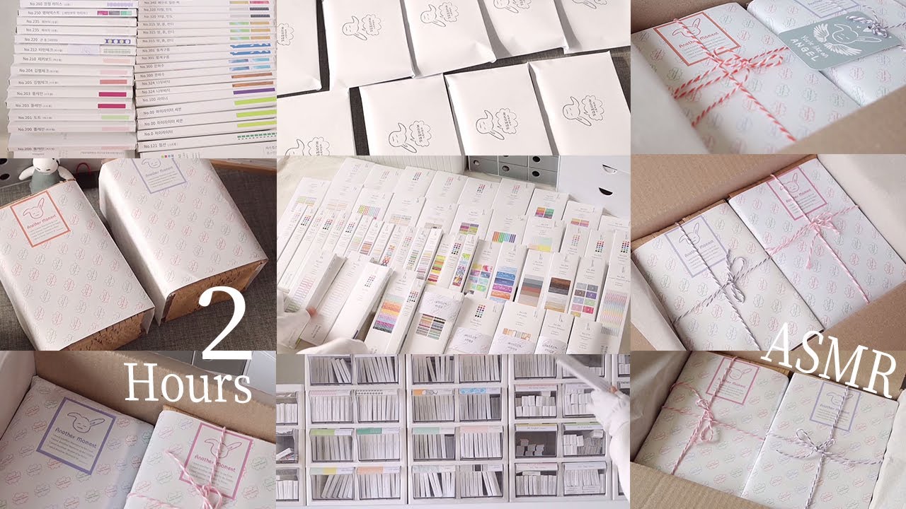 대량주문 포장 모음 | 무려 2시간, 영화 같은 바스락 포장 ASMR #문구사장브이로그 #포장asmr #포장브이로그