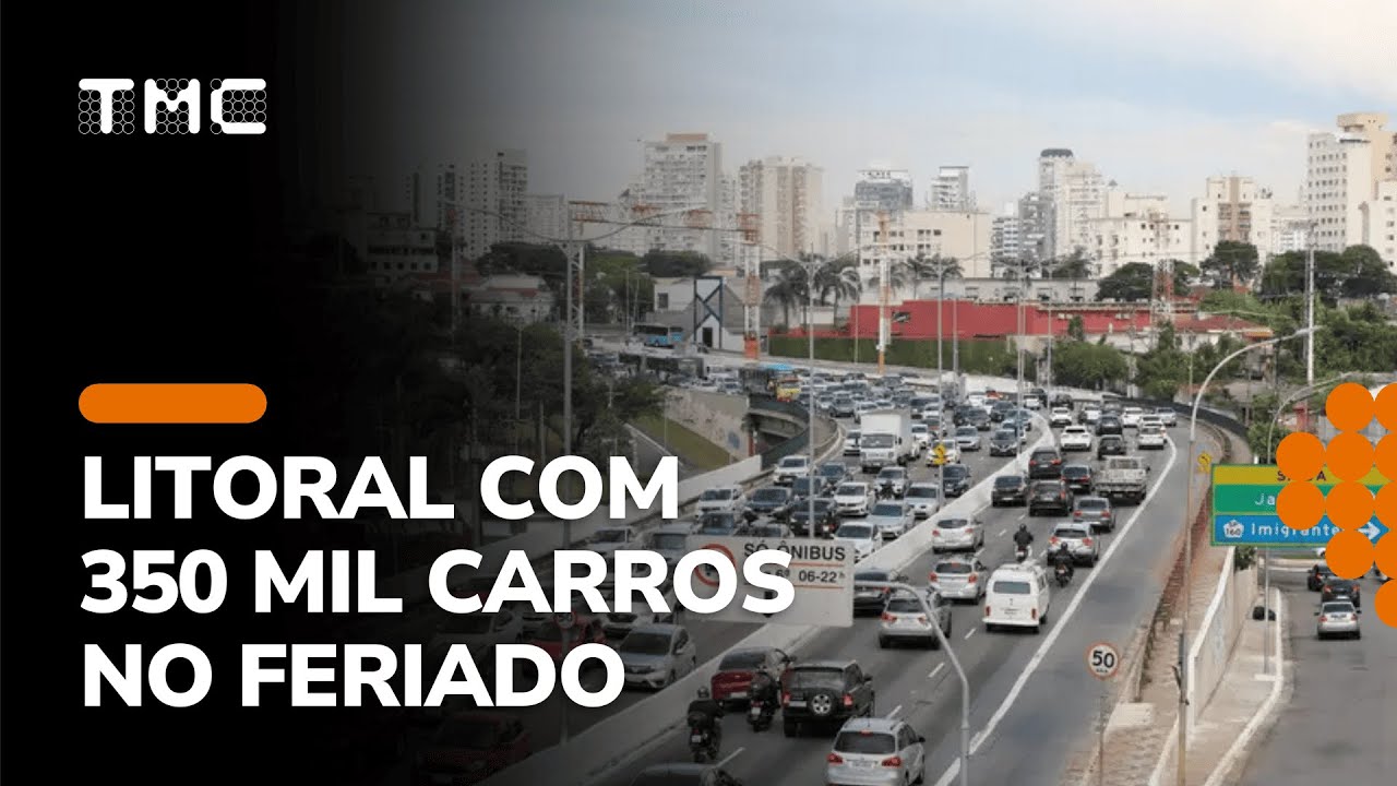 FERIADO DEVE LEVAR 350 MIL VE&Iacute;CULOS AO LITORAL DE SP