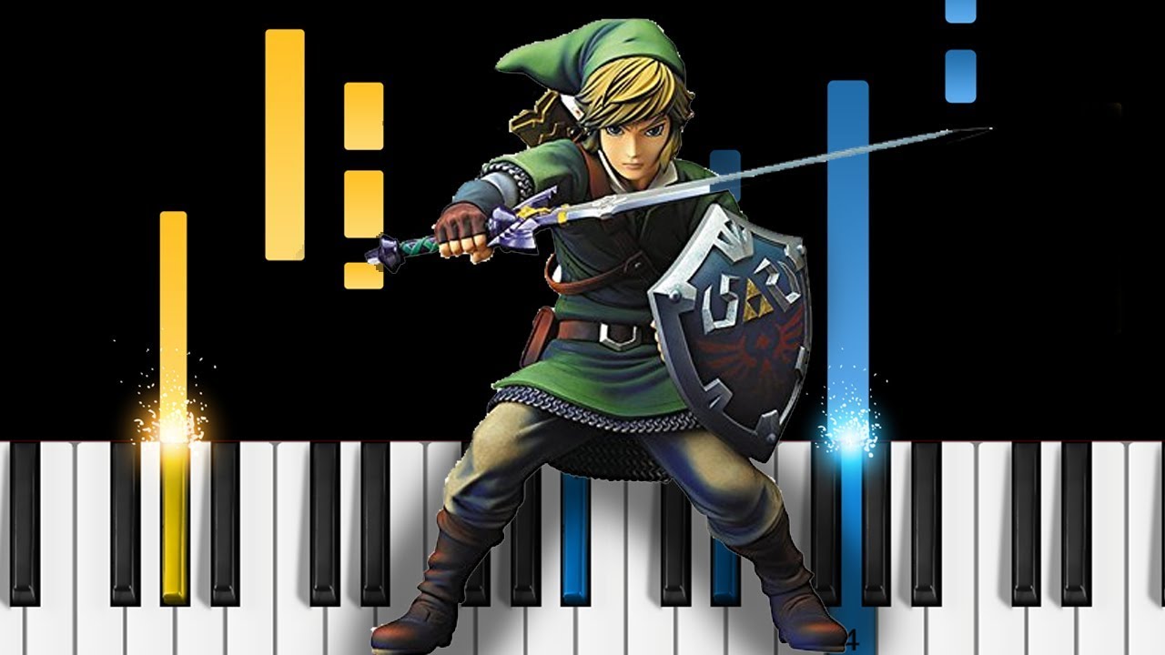The Legend of Zelda - Ballad of the Goddess - EASY Piano Tutorial - Skyward Sword Main Theme