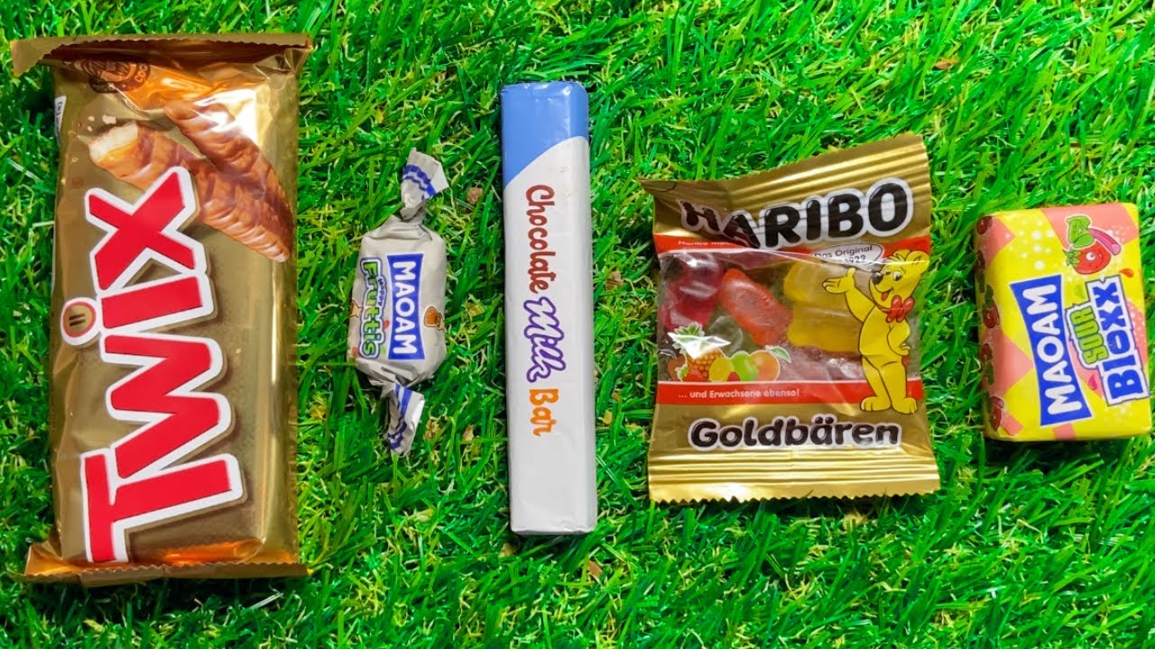 ASMR Candy Unboxing 🍬 Rainbow Lollipops, Chocolate Wrap & Crunchy Eating
