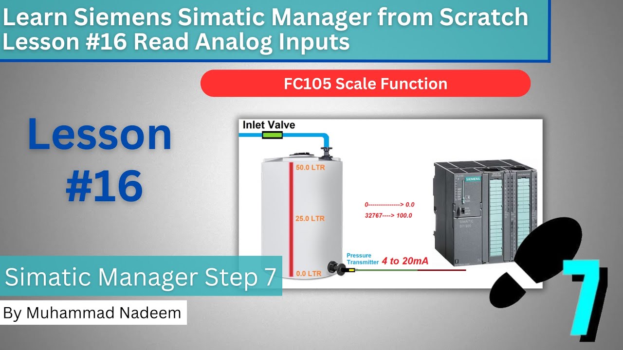 How to Read an Analog Inputs in Siemens PLC using Simatic Manager || Session #16