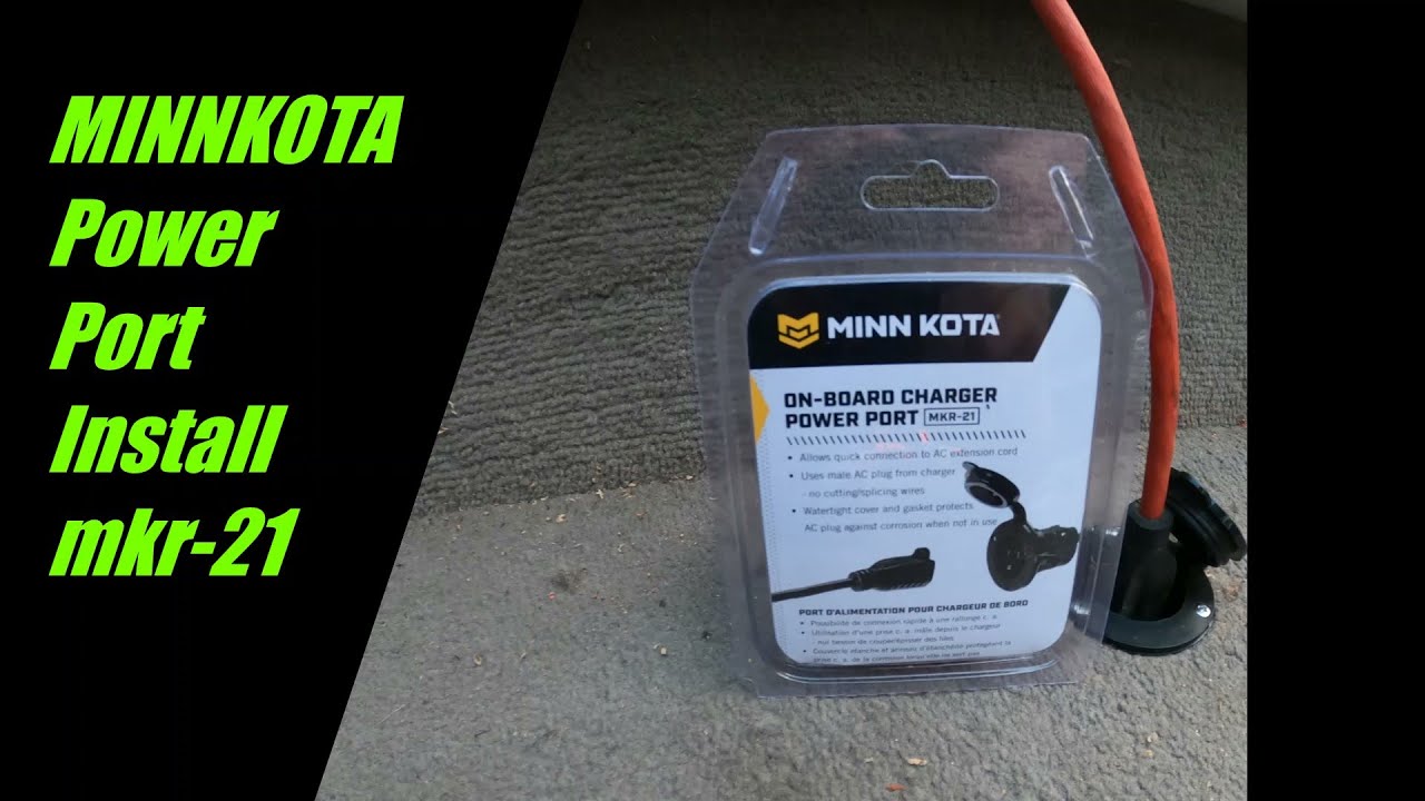 Полная установка порта питания бортового зарядного устройства Minn Kota, от начала до конца