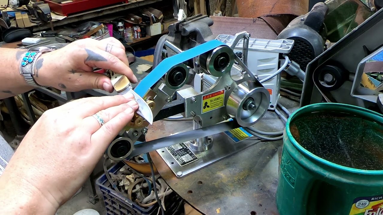 Toolcker 1x30 Belt Sander Mods and  Knife Sharpening Demonstration!