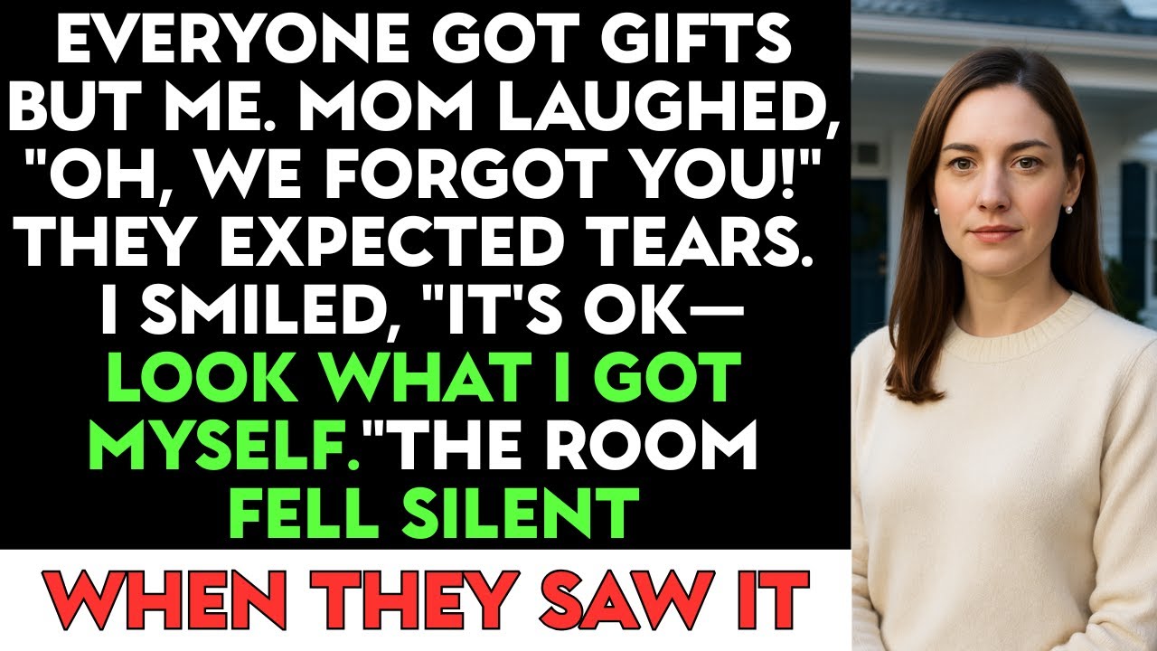 At Christmas Dinner, My Family Gifted Everyone Except Me — Then I Revealed My Empire