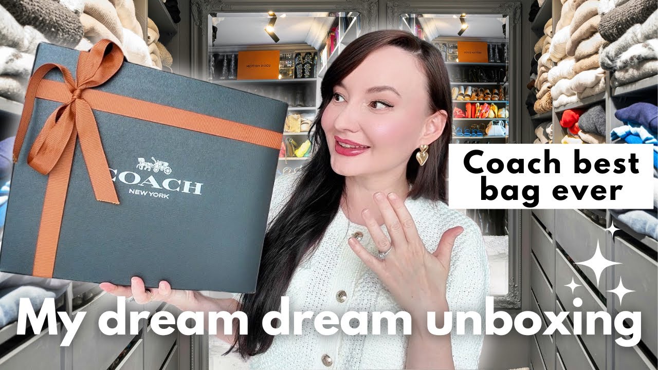 Unboxing the LATEST Coach Handbag🔥! Is It Worth It❓| my dream bag unboxing