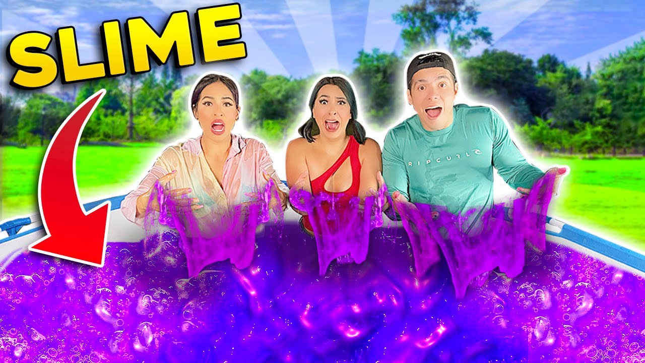 ALBERCA DE SLIME GIGANTE | EL SLIME MAS GRANDE DEL MUNDO 😰@KarlaBustillos | Karen Bustillos