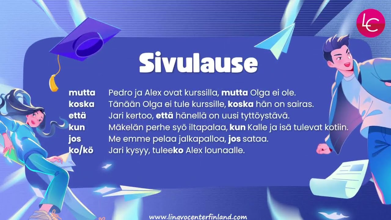 Oppitunti №37: Sivulause | Subordinate clause | Придаточное предложение