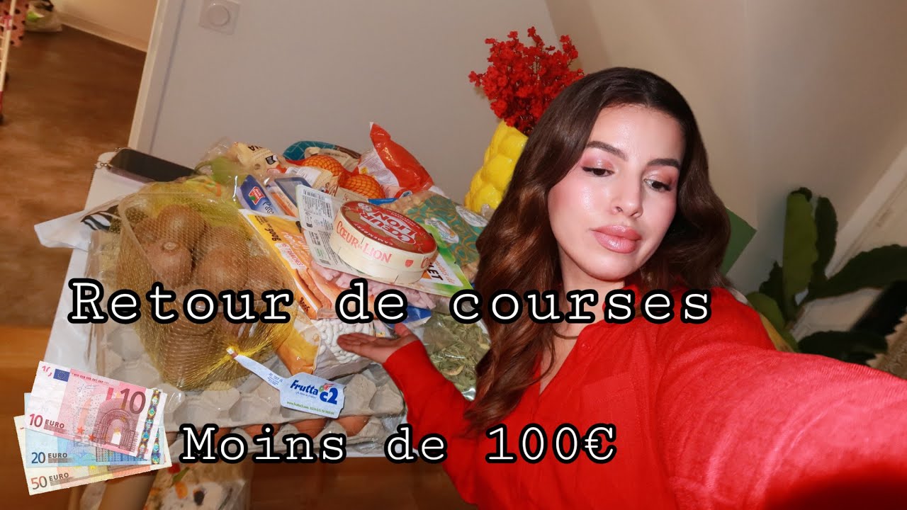 Retour de courses ✨✔️/ moins de 100€ pour le mois / قضيان شهري اقل من 100€في فرنسا 🇫🇷