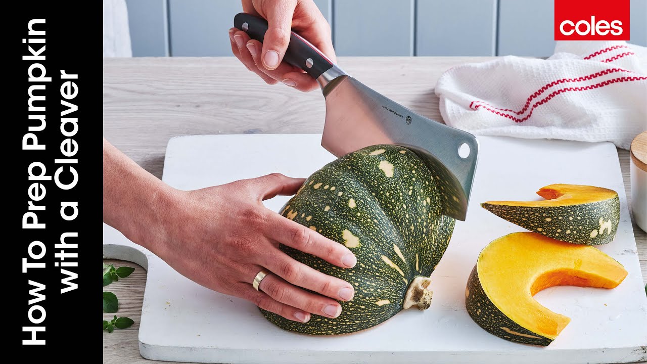 How To Prep Pumpkin with a Cleaver