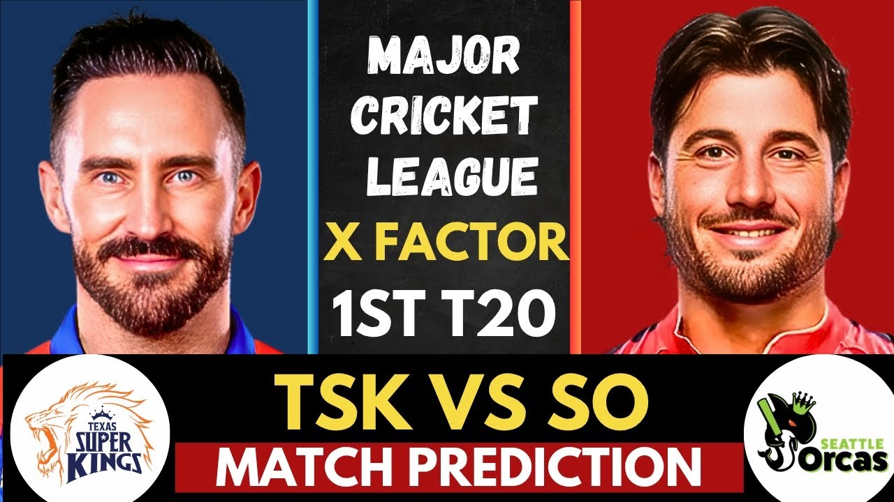 TSK vs SO -1st T20 Match Prediction 🦁 | Texas Super Kings vs Seattle Orcas | MLC 2026