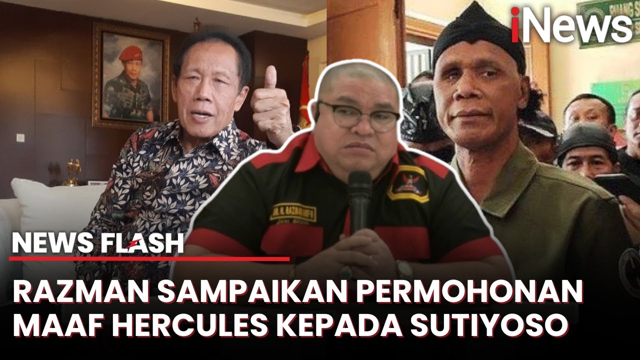 Hercules Minta Maaf kepada Sutiyoso, Razman: Tidak Ada Niat Menyerang Pribadi | News Flash