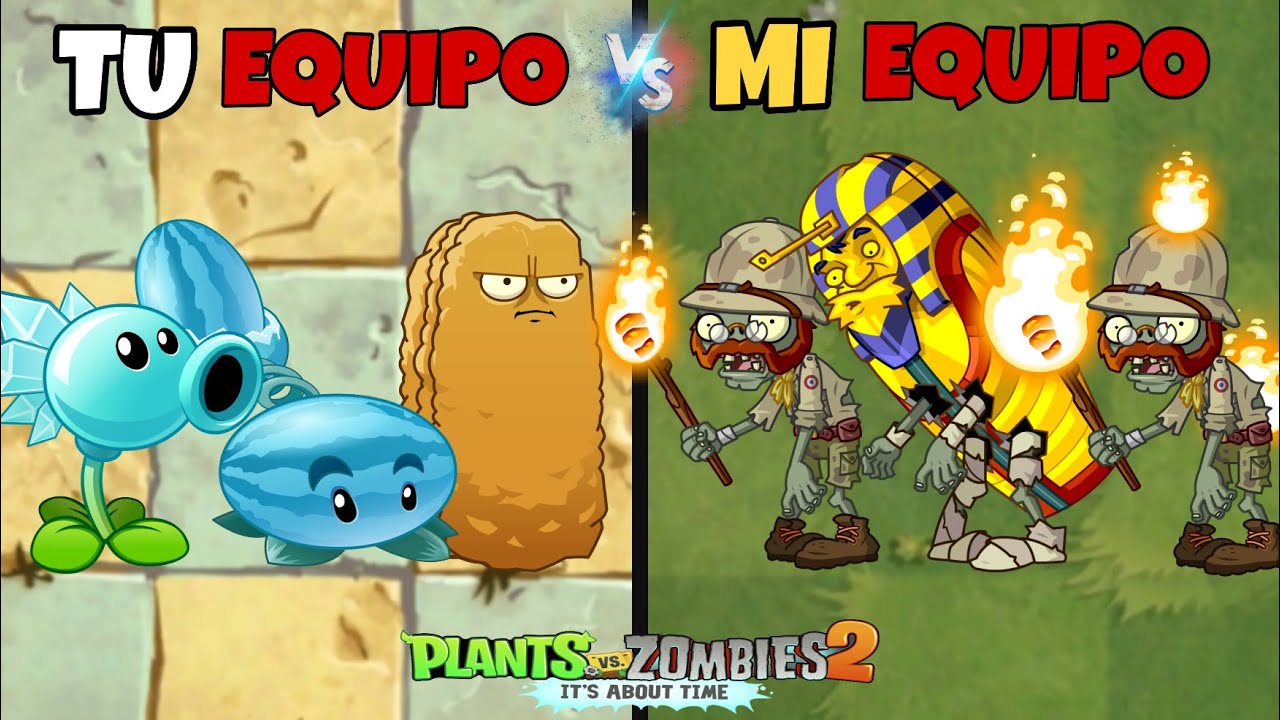 Puedes derrotar MI Equipo de 3 Zombis, con TU Equipo de 3 Plantas