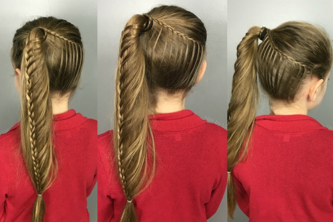 Lace Mermaid Braid Side Ponytail