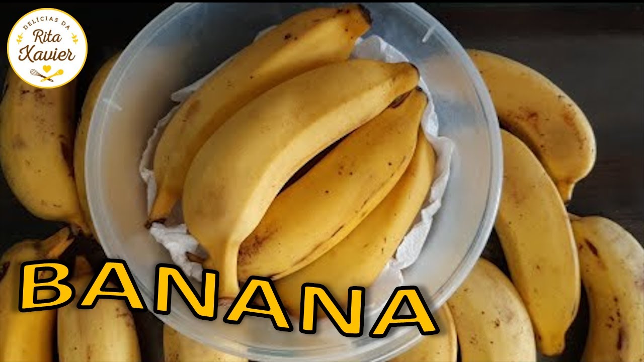 DICA DE COMO CONSERVAR BANANAS MADURAS POR MUITO TEMPO