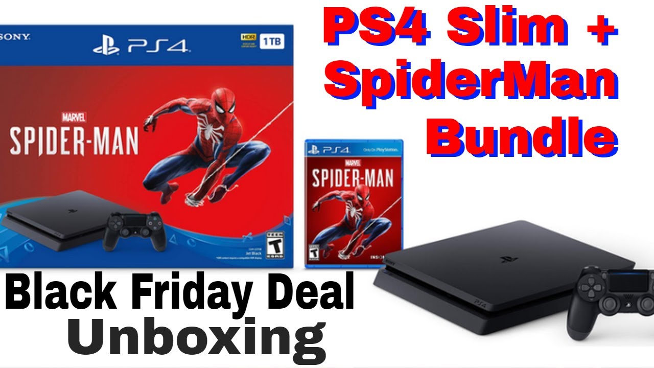 EARLY Black Friday PS4 SpiderMan Bundle Unboxing