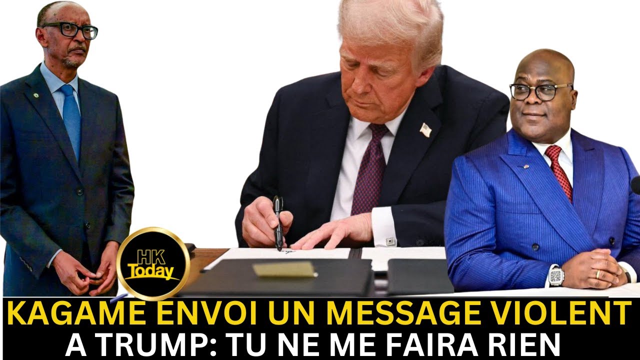 [23/1] KAGAME MENACE TRUMP ET TSHISEKEDI, VOICI SON MESSAGE VIOLENT