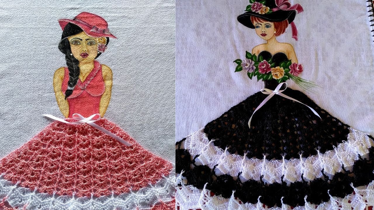 SAIA DE BONECA DE CROCHÊ PASSO A PASSO